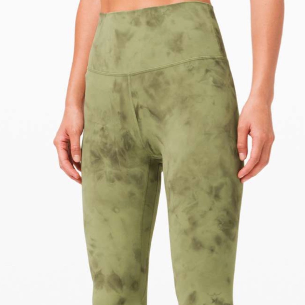Lululemon Align Pant 28" Diamond Dye Vista Green Medium Olive
